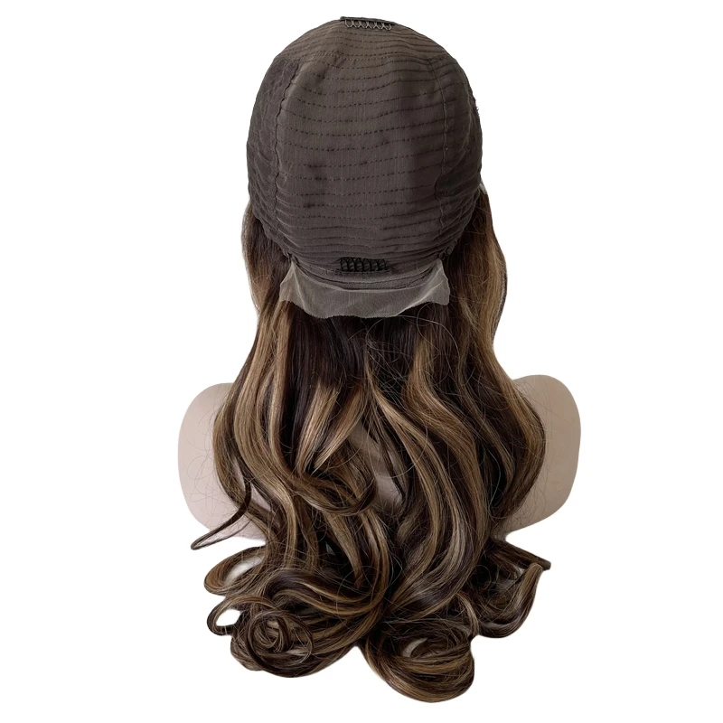 30 inches Long Burmese Virgin Human Hair Ombre Piano Color T#4/27 P #4 180% Full Density Loose Wave 13x4 Front Lace Wig