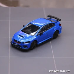 1/64 Subarus WRX STI S207 Alloy Sports Car Model Diecast Metal Racing Car Model Miniature Scale Simulation Collection Kids Gifts