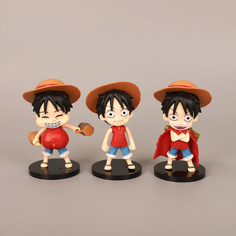 

Фигурки Bandai «Мальчик в соломенной шляпе, едящий мясо», 3 стиля, 11 см, Q-версия, аниме, коллекционная настольная декоративная игрушка, подарок на день рождения