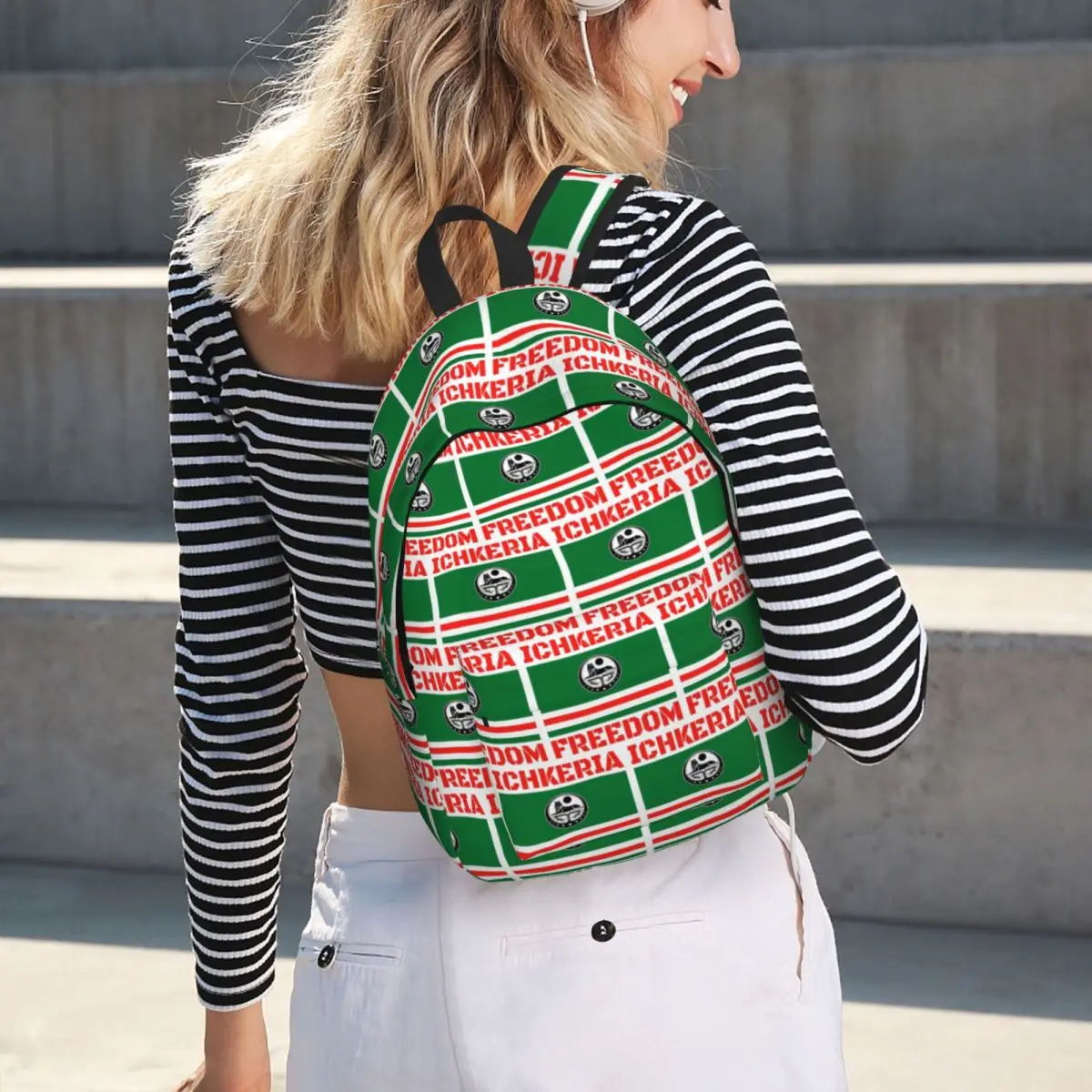Chechen Wolf Coat Of Arms Ichkeria Chechnya Backpack Hot Sale Daypack Children BookBag School Bag Shoulder Bags for Men Women