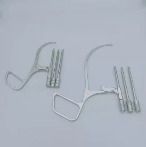 Orthopedic Tibial Positioning Guide C Type Stainless Steel Knee Guide Instrument Cannulated Drill Sleeves