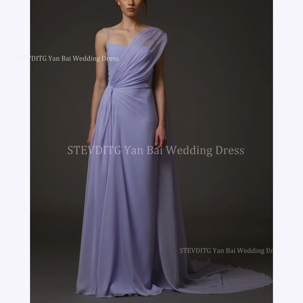 

Fashion Simple Backless Prom Dresses For Women Spaghetti Strap O-Neck Sleeveless Formal Evening Party Custom Made A-Line Gown