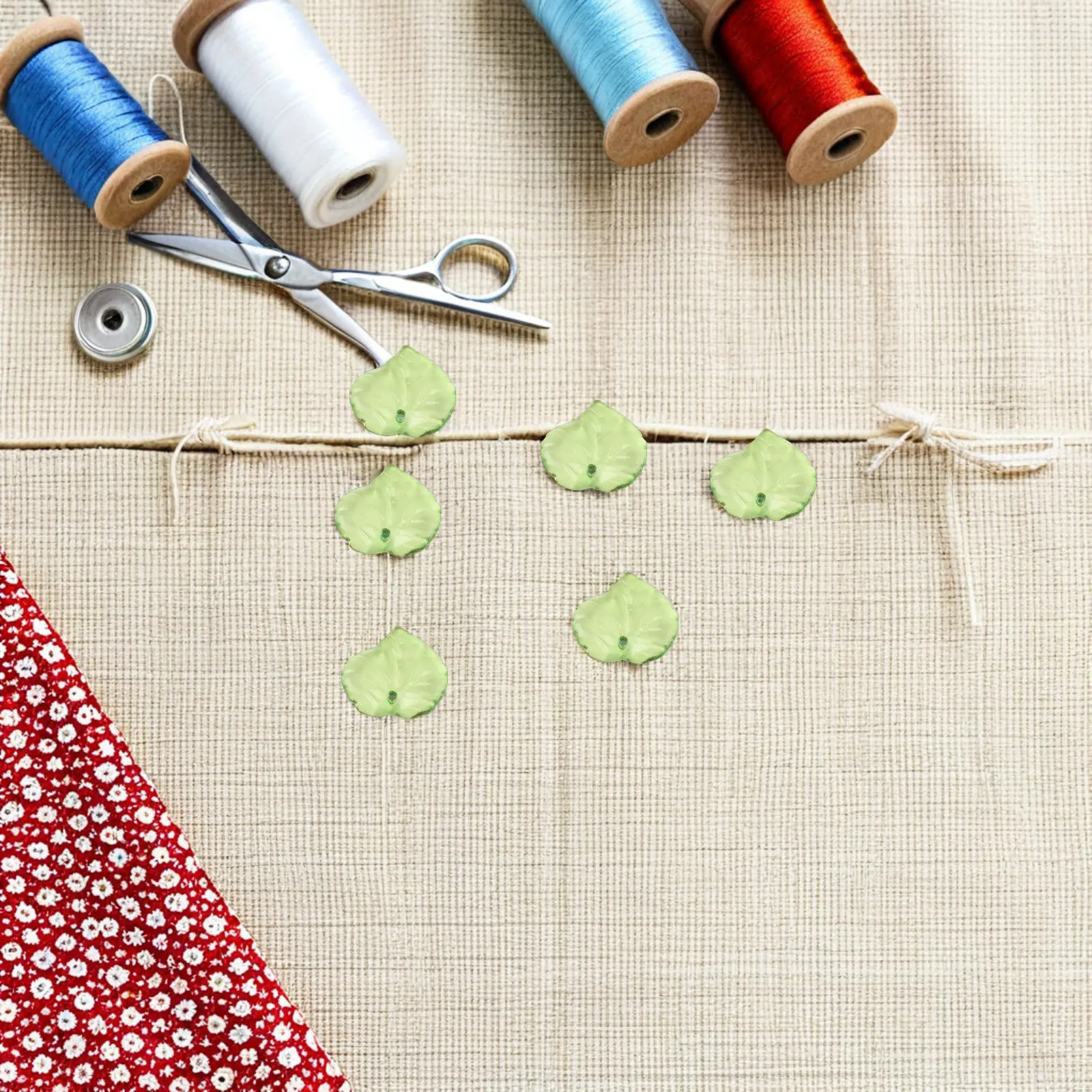 200Pcs Green Leaf Pendants Acrylic Dangle Charms Lightweight Hypoallergenic for DIY Jewelry Making Necklace Bracelet Ear Hanging - view 4