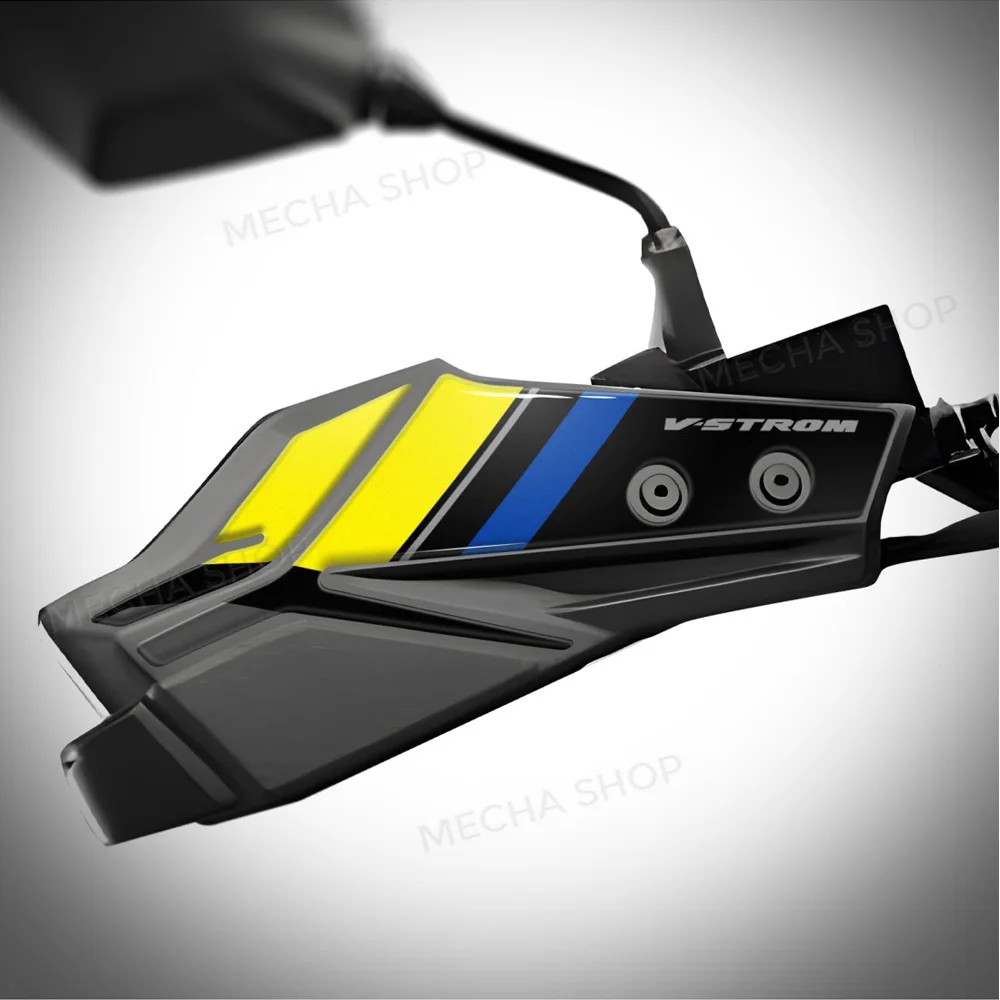 For V-Strom 1050DE 2023 2024 Motorcycle Handguard Shield Stickers Hand Guard 3D Decals Sticker Kit