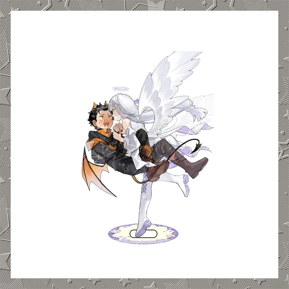 15CM Acrylic KeyChainStand Model Cosplay Characters Ornament Accessories Good Gift Anime Re:ZERO -Starting Life in Another World