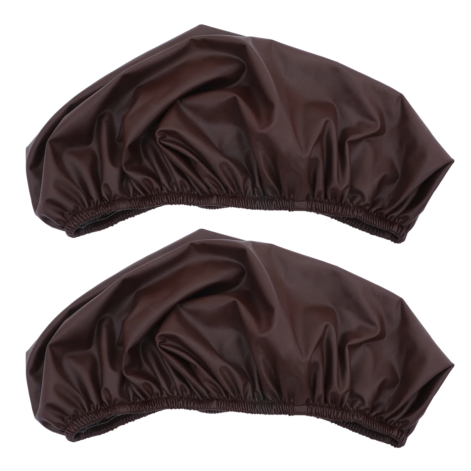 

2Pcs Chair Protector Cover Waterproof PU Stretch Dining Chair Sleeve Wear Resistance for Household Banquet Decoration