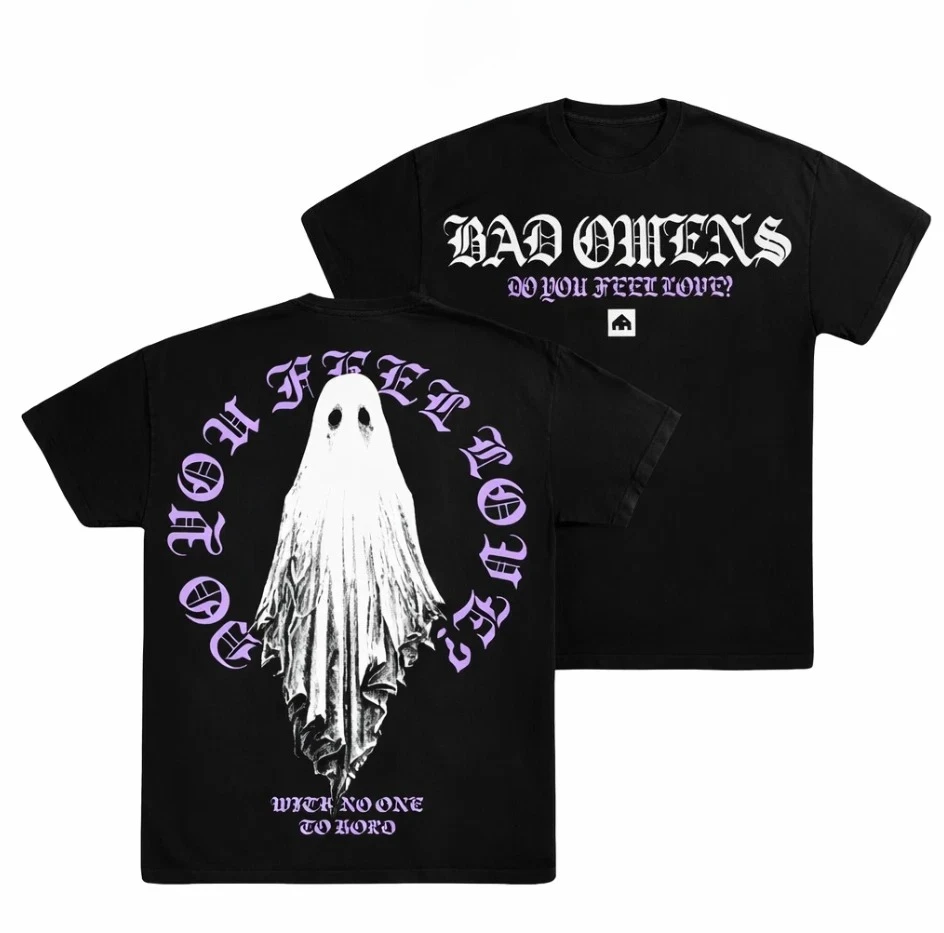 Bad Omens Do You Feel Love Tour 2026 unisex Tshirt retro rock Y2k Gothic style 100%Cotton summer New O-neck Short Sleeve shirt