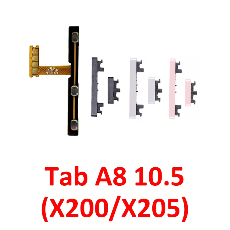 

Для Samsung Galaxy Tab A8 10,5 WiFi X200 X205 Планшетный телефон Кнопка регулировки громкости Вверх вниз Вкл. Выкл. Внешняя боковая клавиша Гибкий кабель