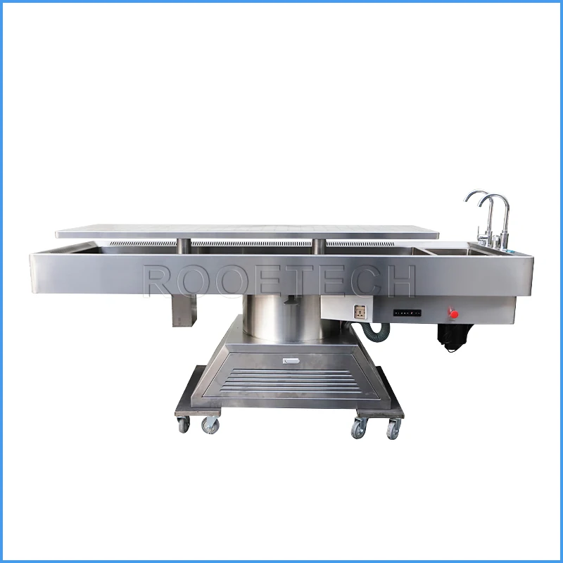 DOUYA 2026, Elevación de 150 mm, 45 °   Mesa de Disección Anatómica Forense Giratoria con Ventilación Superior/Inferior, Descuentos por Consulta