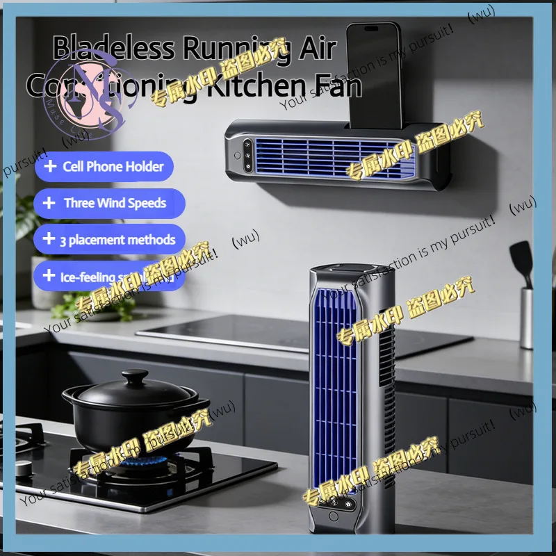 Portable USB fan 3 placement methods, desktop mini personal fan, silent