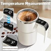Automatic Stirring Cup Rechargeable Portable Coffee Electric Stirring Stainless Steel Mixer Rotating Magnetic Self Stirring Mugs