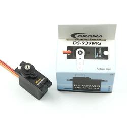 Corona DS939MG Digital Steering Gear 2.5kg / 0.14sec / 12.5g Micro Metal Gear Servo Uesd for RC Airplane Model Robot Accessories