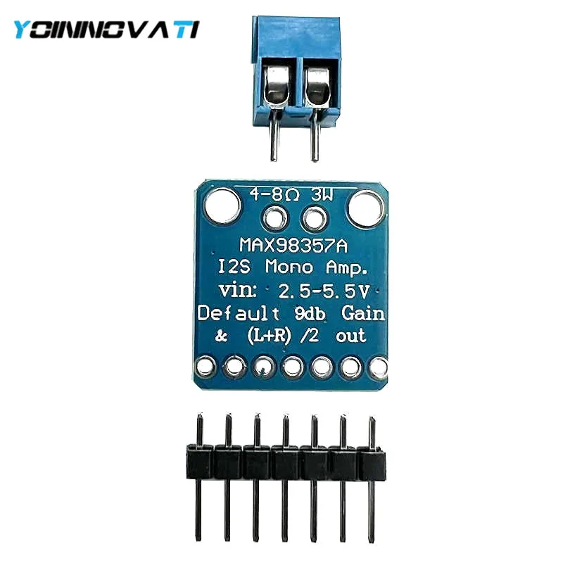 YT MAX98357A 3006 I2S 3W Class D Filterless Amplifier Board DIY Audio Module for Arduino ESP32