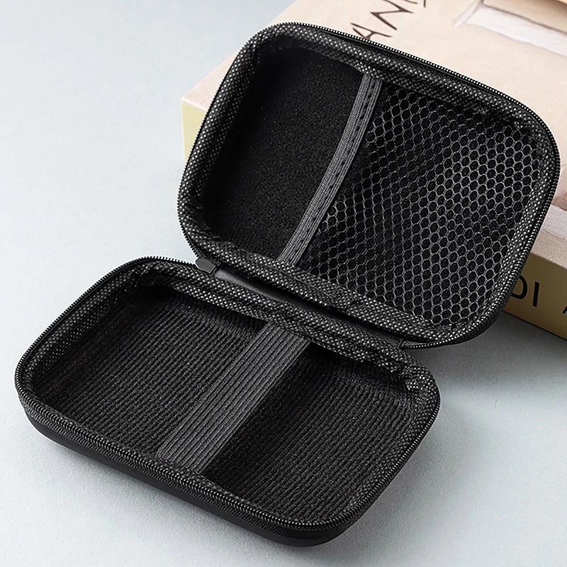*New EVA Zipper Bag Hard Drive Protect Bag HDD SSD USB Cable Charger Protect Bag For 2.5 Hard Drive Power Bank USB Cable Charger view 3