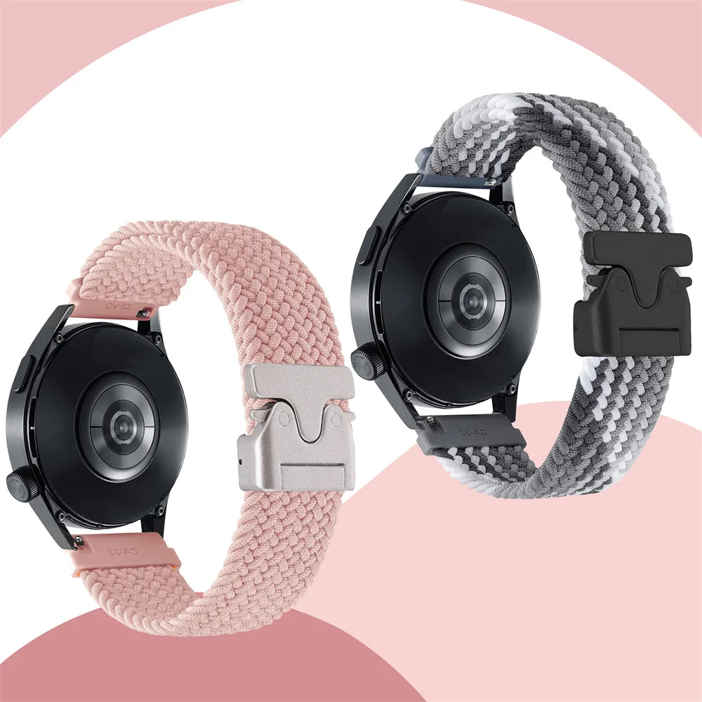 22MM Woven Watchband For Redmi Watch 5 Active / Lite For Xiaomi watch S1 2 S2 S3 / S4 Sport Strap Watch Parachute buckle Band Re