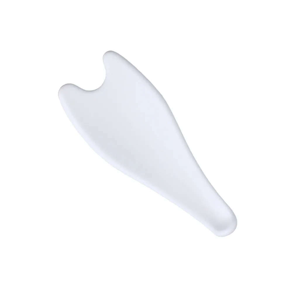 Plaque de massage en céramique pour les jambes, blanche, fine, lisse, outil de massage pour le visage, le cou, le dos, spa à domicile pour femmes