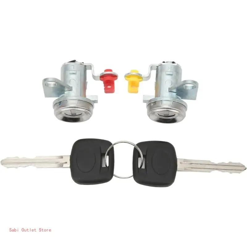 

Car Door Lock with Key Lock Cylinder Accessory Replace 69051-12370 69052-12370