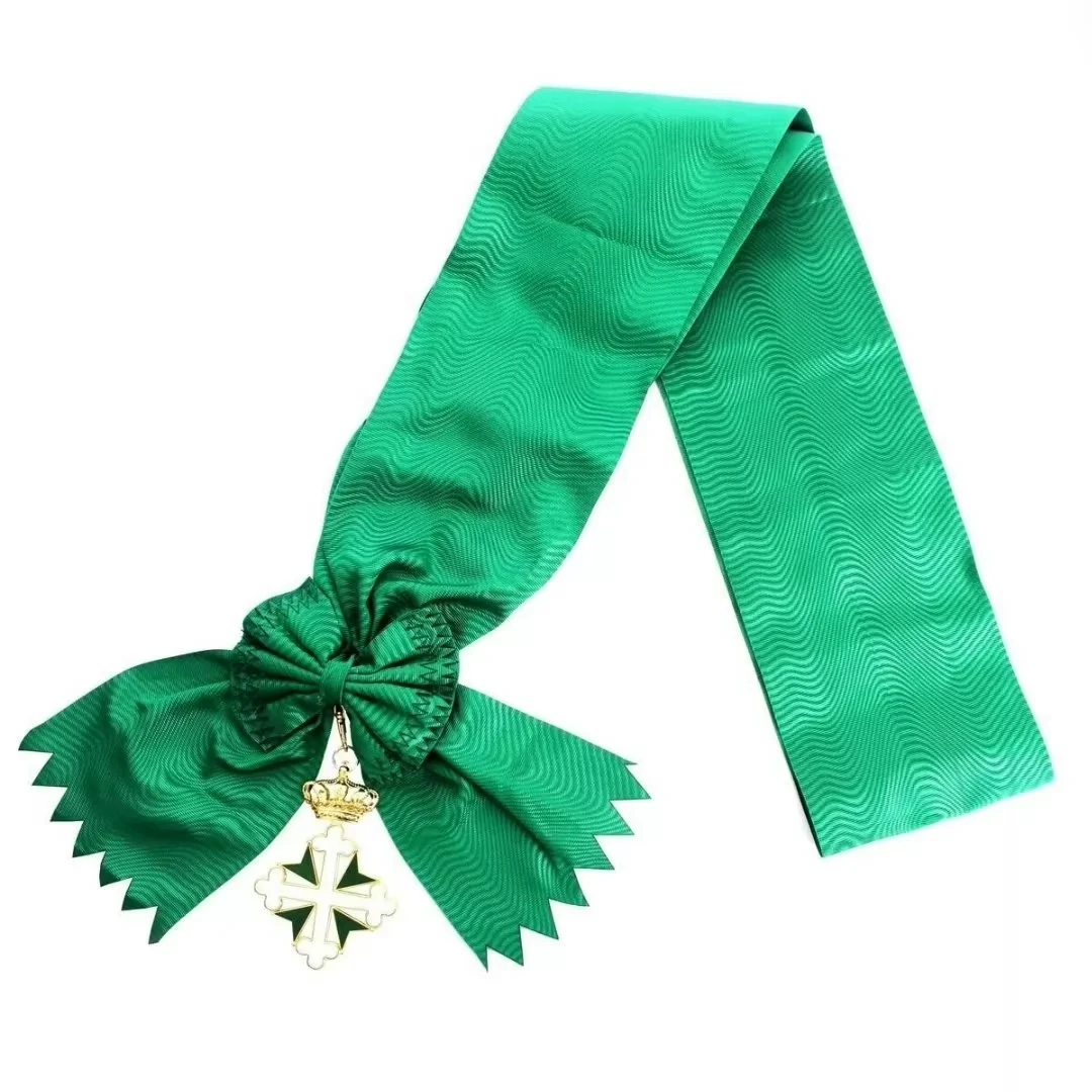 Italy Order of Saints Maurice And Lazarus Grand Cross Sash Replica for Costumes And Reenactments