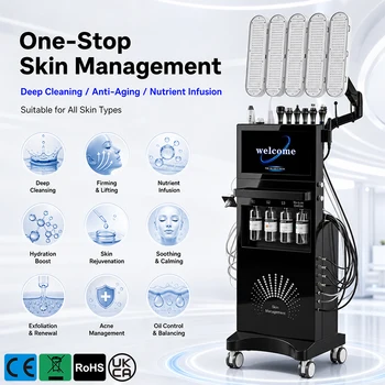 Professional 11 In1 Hydra Dermabrasion Facial Machine LED Phototherapy Skin Rejuvenation…