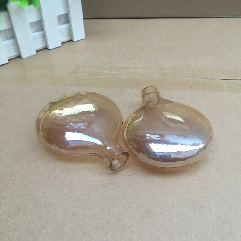 G4 Flat Glass Shade Replacement 1cm Opening Hole Frost Clear Amber Grey Glass Lampshade Cover for firefly Lighting