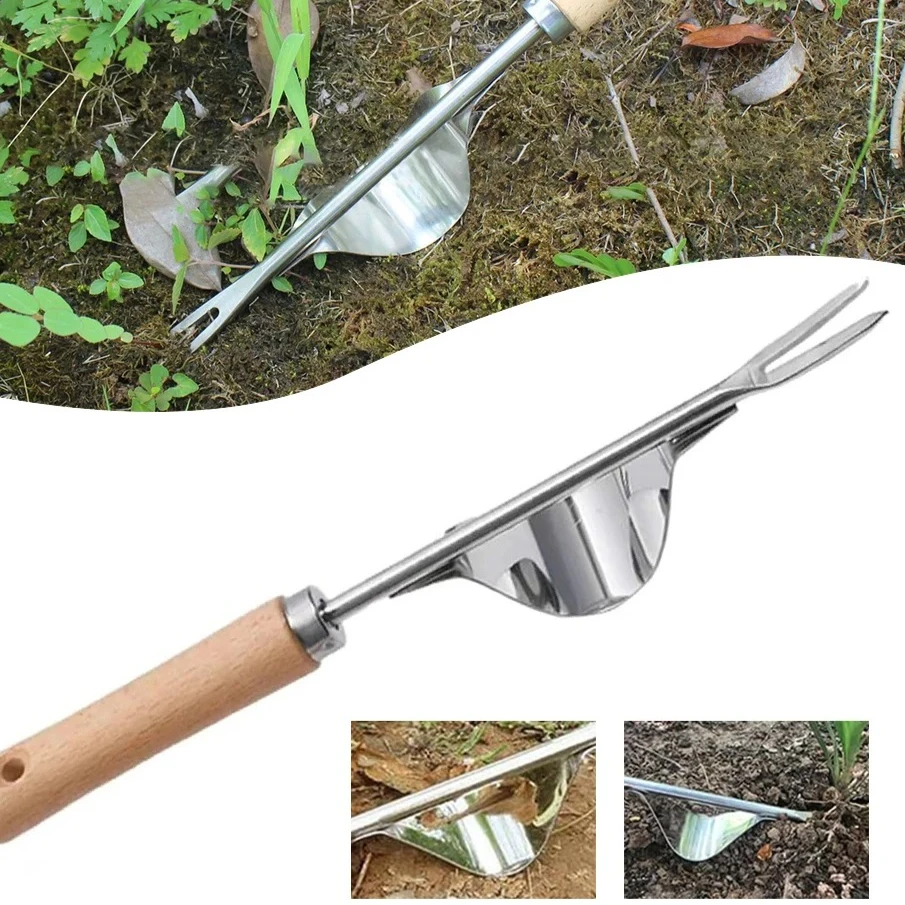 

New Creative V-shaped Fork Long Handle Garden Hand Tool Convenient Outdoor Courtyard Soil Relaxation Multi Purpose Tool