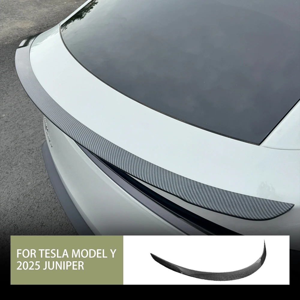

Накладка на спойлер из углеродного волокна ABS для Tesla Model Y Juniper 2025, лезвие, спортивный кузов, Стайлинг автомобиля, внешние аксессуары