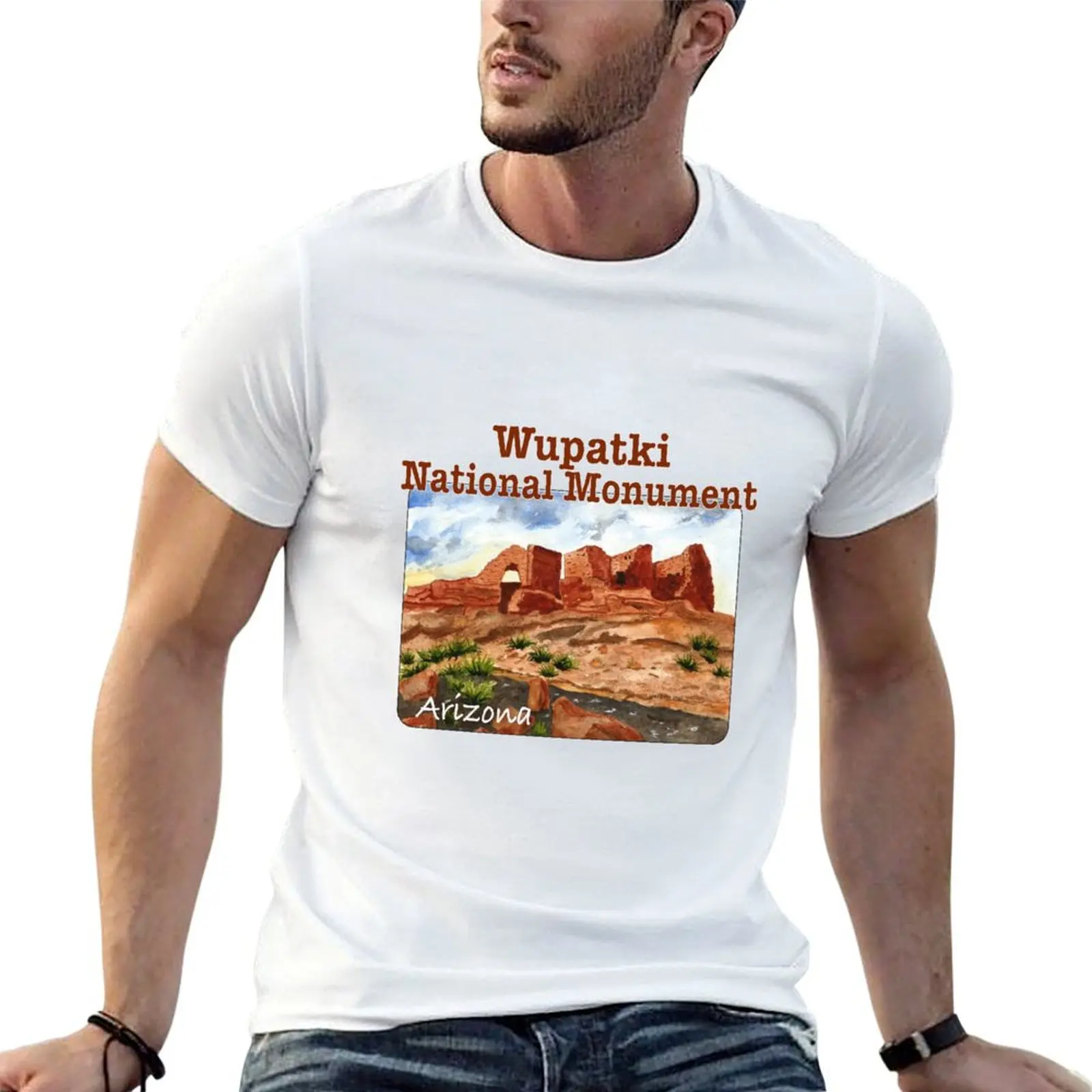 Wupatki National Monument, Arizona T-Shirt Outdoor Work Short Sleeve Top