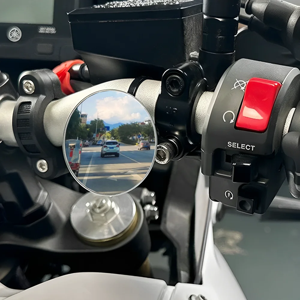 Blind Spot Mirror For YAMAHA Tenere 700/Rally XTZ700 MT07 MT09 Tracer 900/700/GT FZ6 XJ6 Wide Vision Rimless Rear Side Mirror