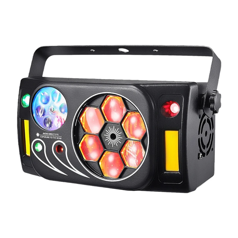 

Stage Lights Light 80W DJ Lights Sound Activated Auto By Remote DMX Control For Wedding Disco Dance Club Gig EU Plug