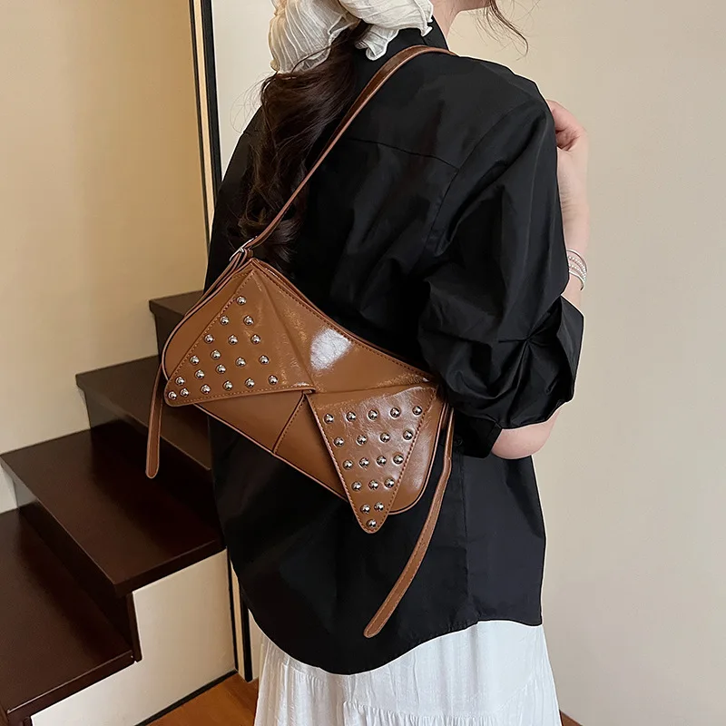 Elegant Trendy Diaper Bag Women Crossbody Bag High-End Designer Handbag Minimalist Chic Large Capacity Leather Tote Bag