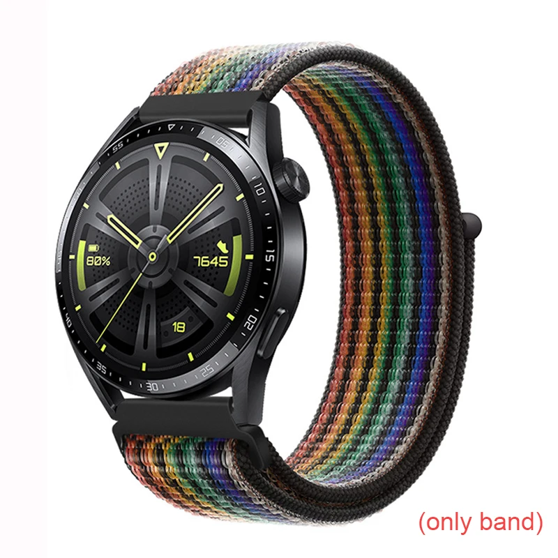 22mm Sports Nylon Band For Huawei Watch GT 4 3 2 46mm 3 Pro 2e Women Men Smart Watch Bracelet Strap Loop For Honor Magic 2 46mm