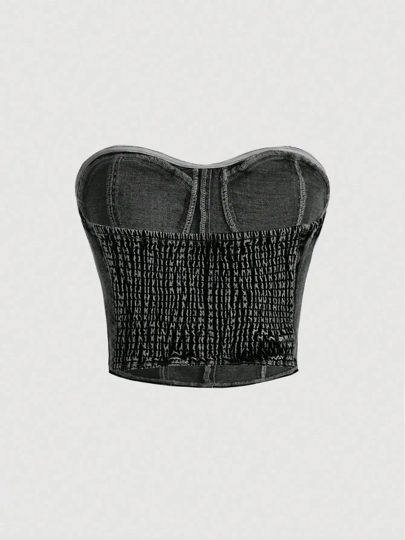 Sexy cowgirl crop top with retro cinched waist design, featuring a short length and a backless style, suitable for wearing as an