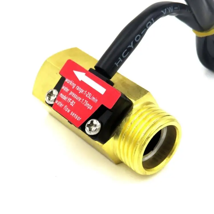 4. Split water heater water flow sensor pulse flow meter G1/2 interface YF-B2