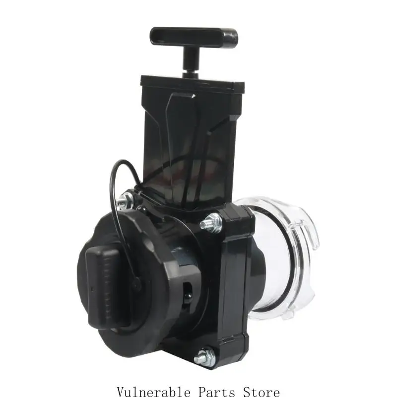 

Weather Resistant Heavy Duty ABS PP Black Motorhome Sewer Dump Valves 3 Inch Threaded Connection For Trailer Campers Waste