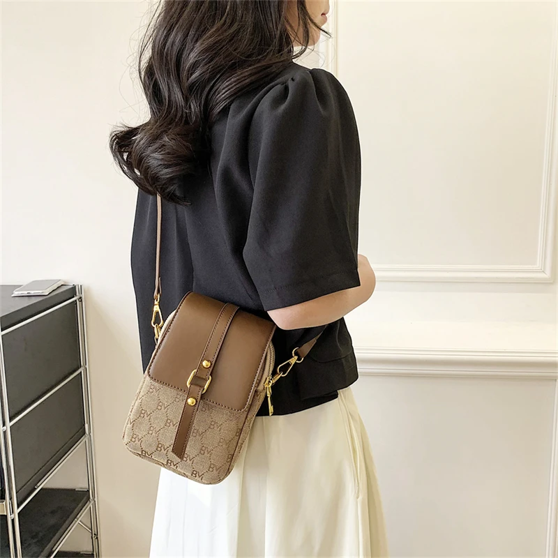 1pcs fashion cross-body mobile phone bag versatile one-shoulder small square bag