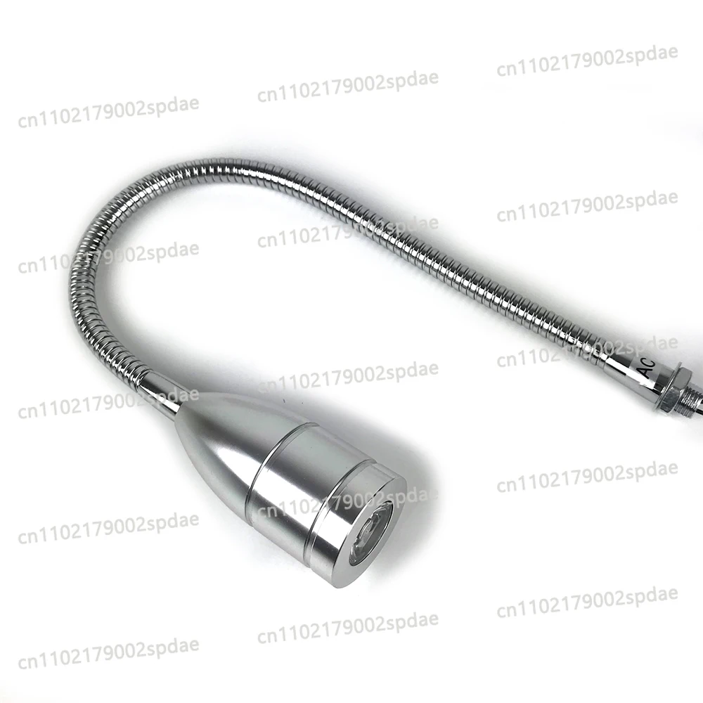 1W 3W AC 12V 24V 220V LED Tool Light Flexible 30cm LED Workshop Working Lamp Silver for CNC Machine Reworking Welding Machine