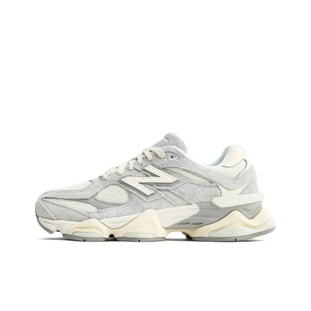New Balance 9060 Sneakers décontractées à tige basse, sportives, confortables et résistantes à l'usure, unisexes gris et blanc U9060HSA 1