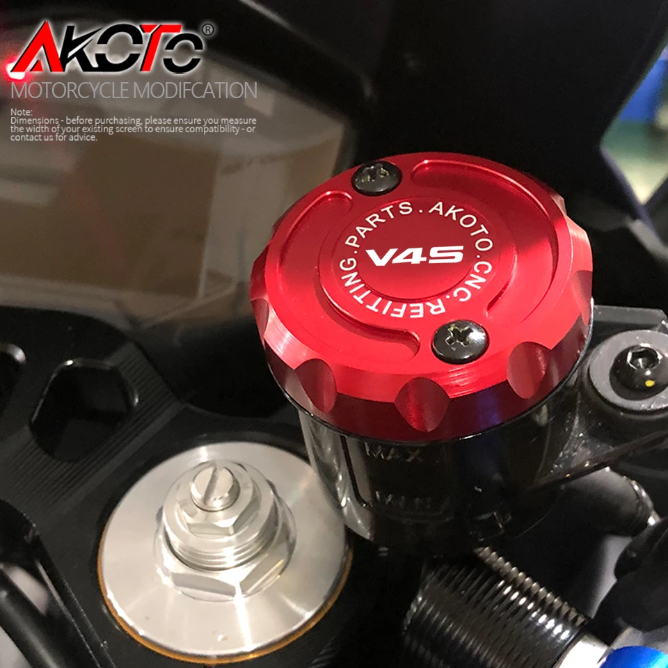 

Accessories Brake Fluid Reservoir Cap Cover For Ducati Panigale Multistrada Streetfighter MTS V2 V4 S Corse V4-R Pikes Peak V2S