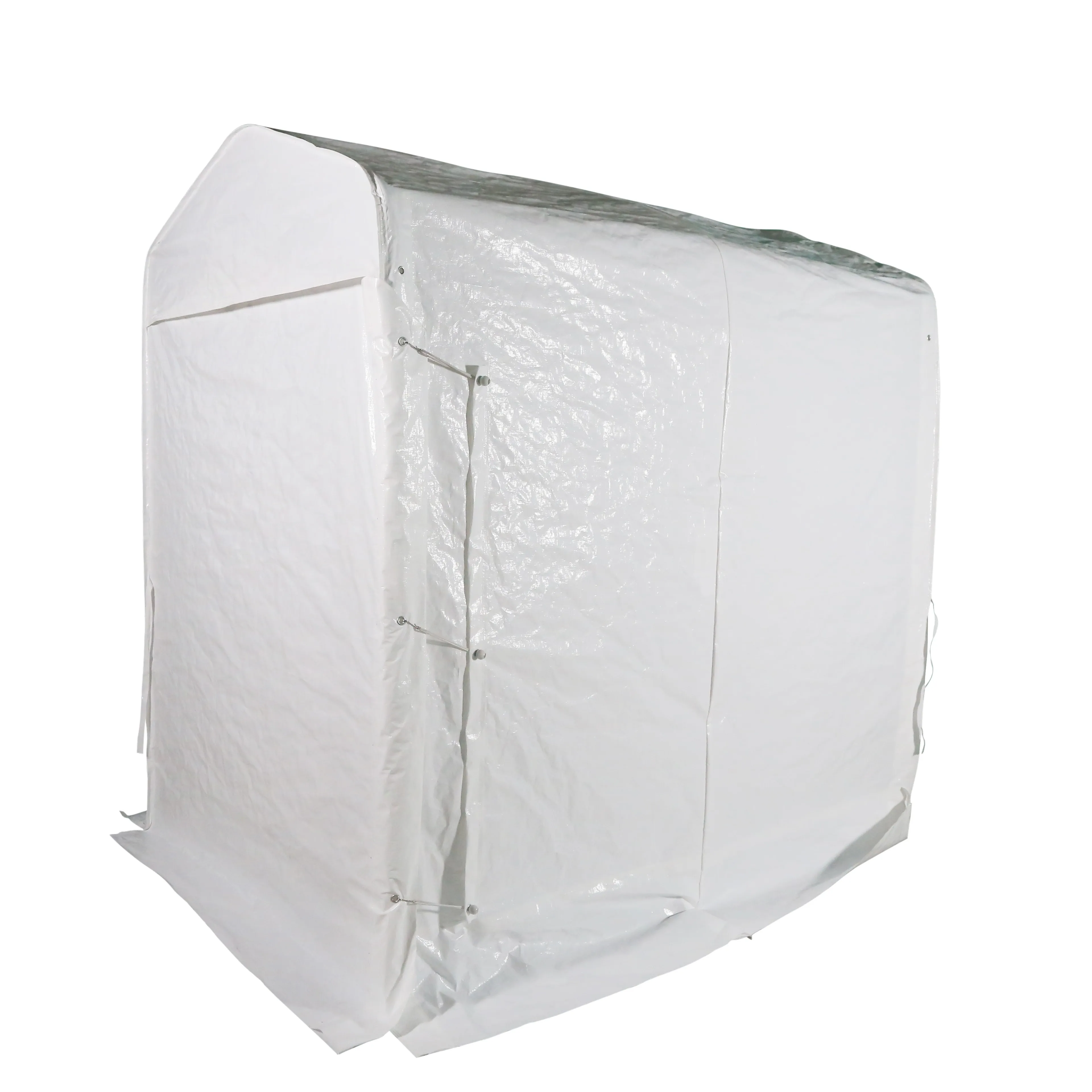 Outdoor Foldable Modern Simple Storage Tent 5' X 8' PE Coated Steel Waterproof Portable Shed for Bike Motorcycle Tools view 2