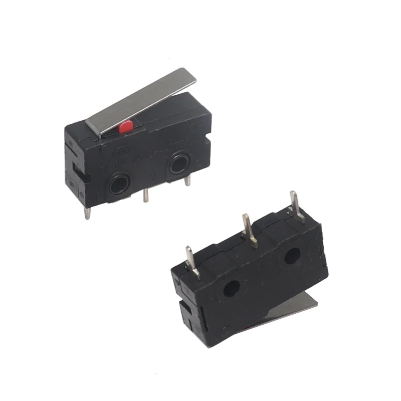 【10-5PCS】Micro Roller Lever Arm Open Close Limit Switch KW12-3 PCB Microswitch