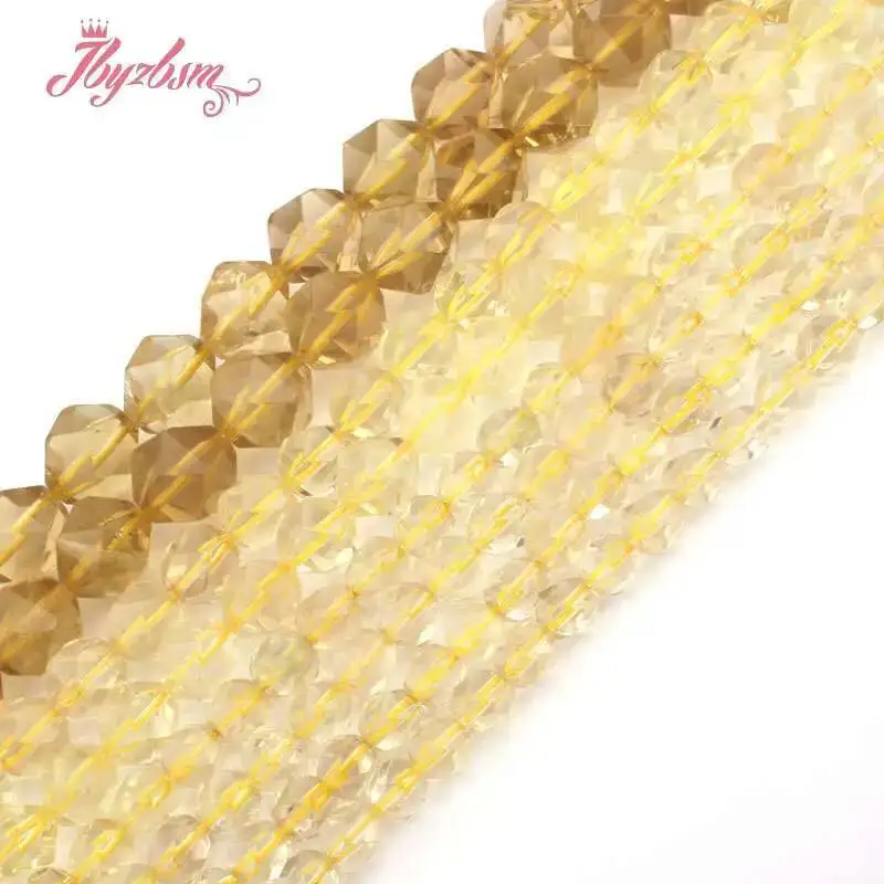 

Natual Lemon Crystal Cube Shape Stone Beads For Jewelry Making Necklace Bracelet Strand 15 Inches DIY Loose Beads 6mm/8mm/10mm
