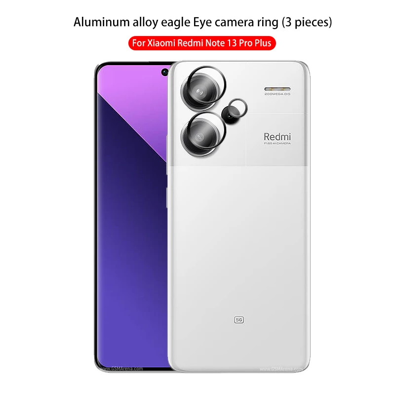 For Xiaomi Redmi Note 13 Pro Plus Readmi note13 4G Aluminum alloy eagle eye camera ring note13pro 5G Eagle glasses head ring