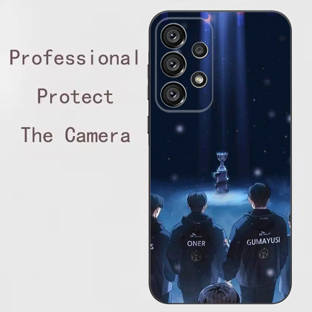 Funda de teléfono T1 L-Lols Lck Faker para Samsung Galaxy A91,A80,A73,A72,A71,A53A52,A32,A31A22,A21s,A20, cubierta negra