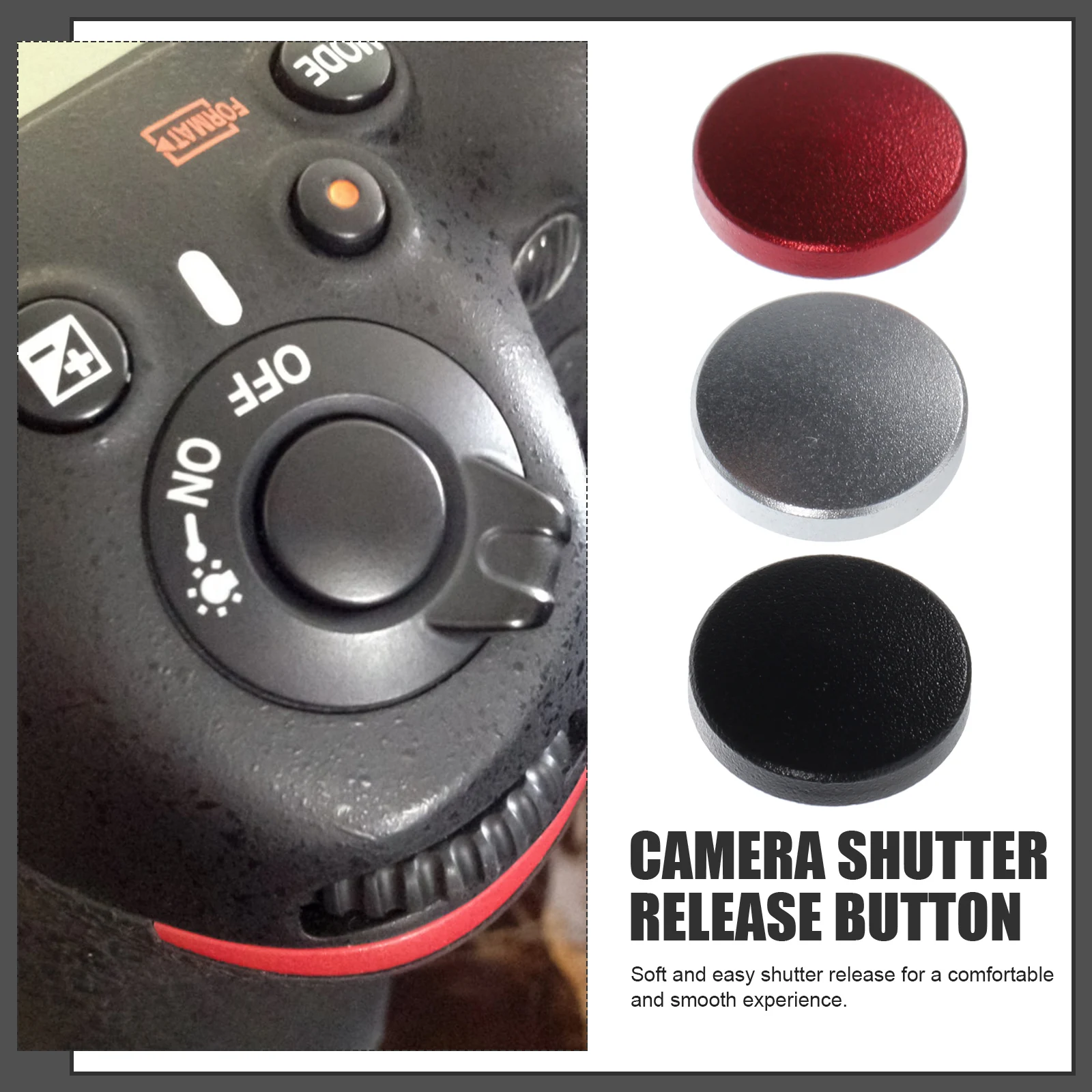

3 Pcs Camera Shutter Button Control for Soft Release Beautiful Part Precise Controls Optimal Photography