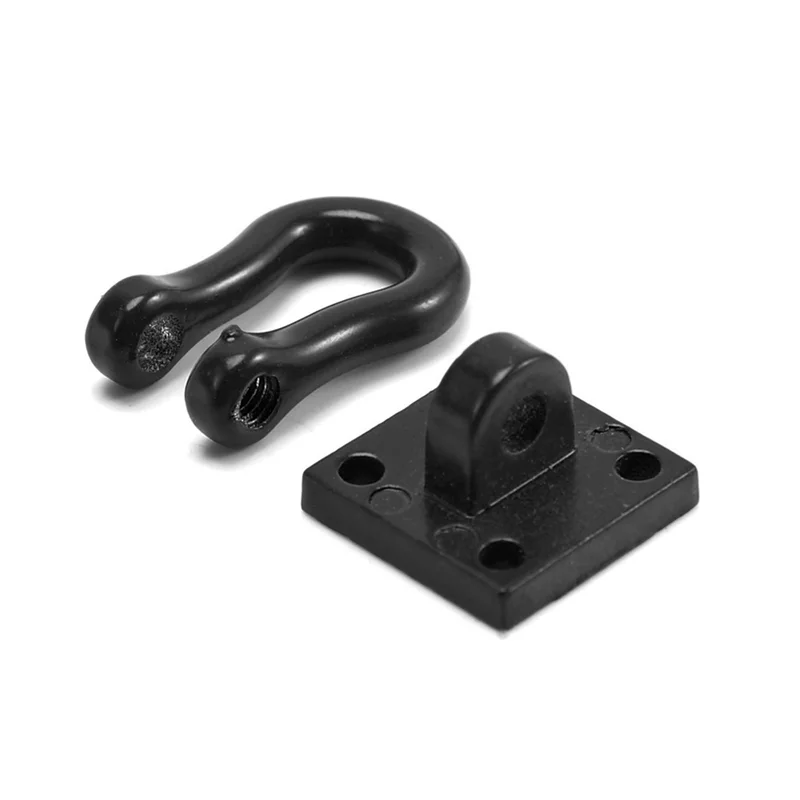 4 Uds. Ganchos de remolque con hebilla de remolque de Metal para coche trepador de control remoto TRX4 Axial SCX10 D90 1/10