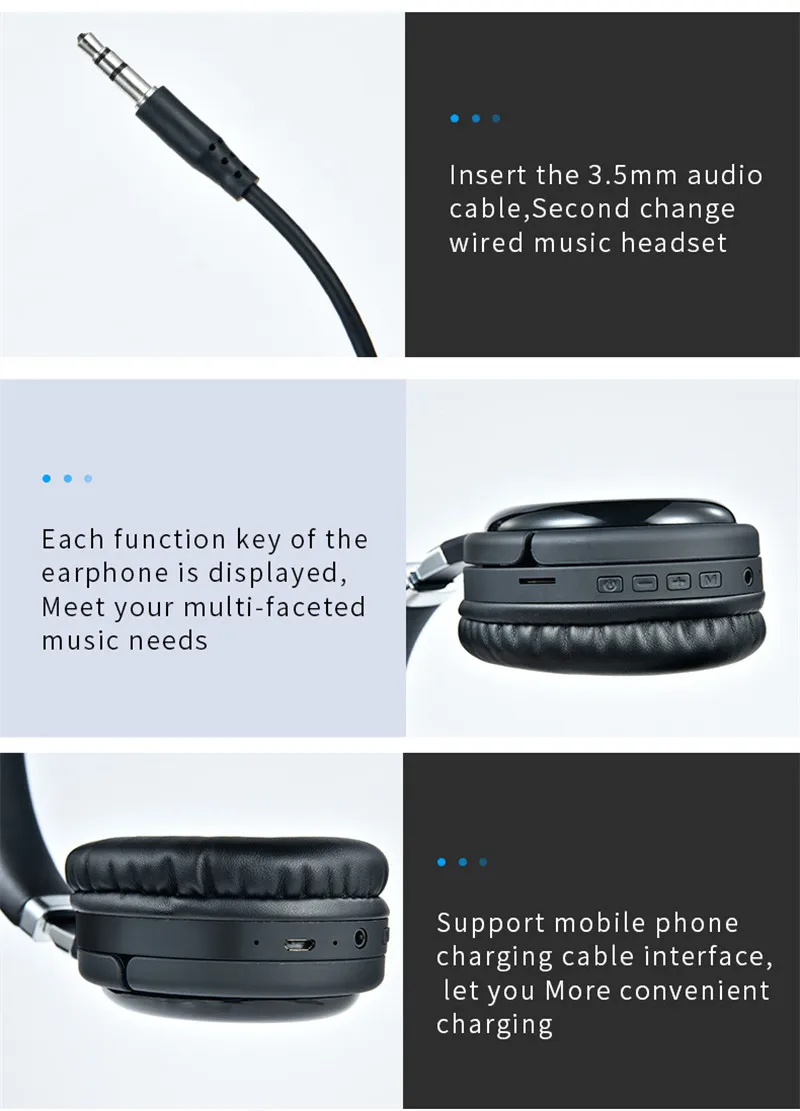 Shoumi Drahtlose Kopfhörer Günstiges Bluetooth-TV-Headset mit Bluetooth-Adapter Fernseh-Kopfhörer für TV-Computer-Adapterhelm – Detail 22