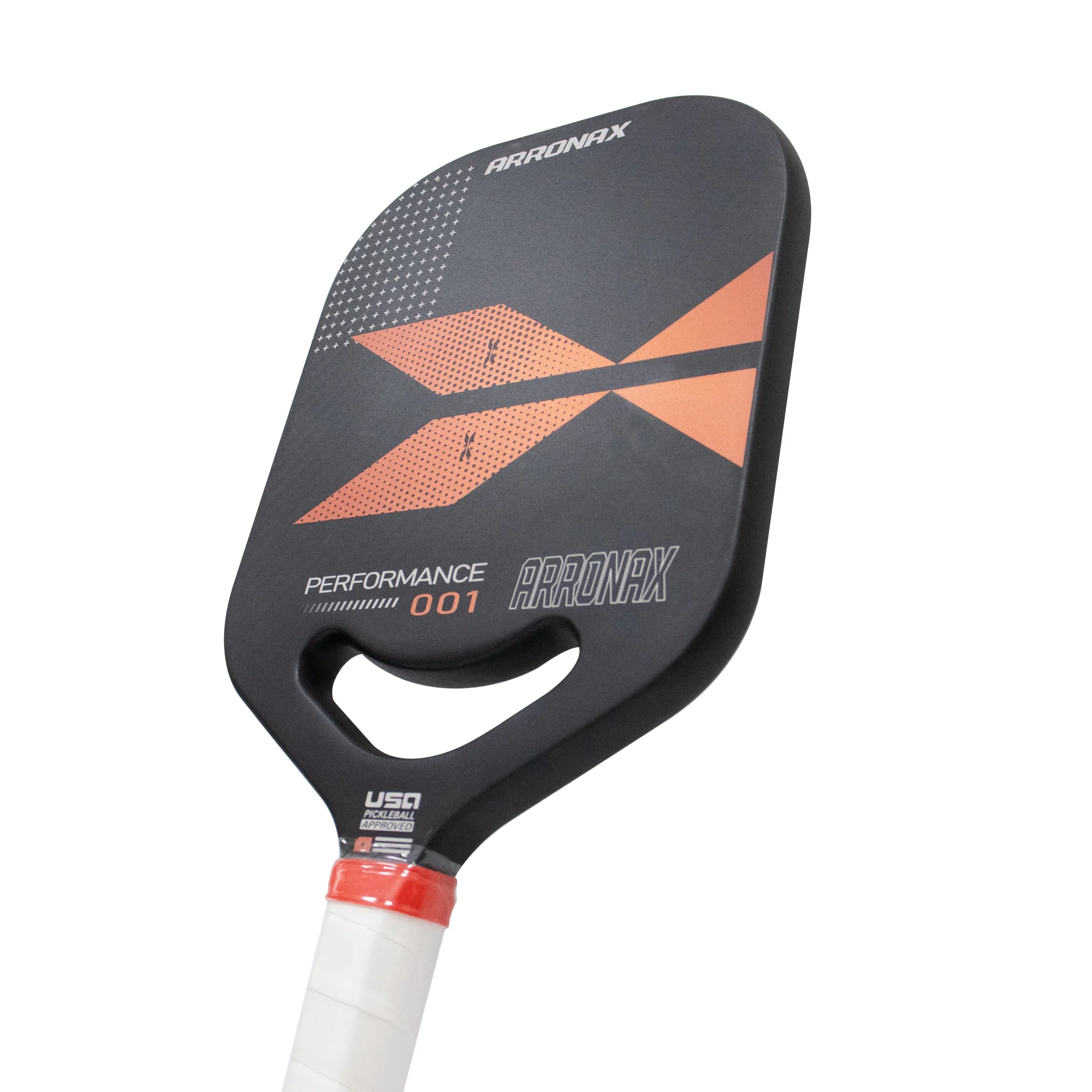 Thermoformed Pro Pickleball Racket, USAPA Compliant, Graphite Textured Surface, 3K Twil Carbon Fiber Paddle, 20mm