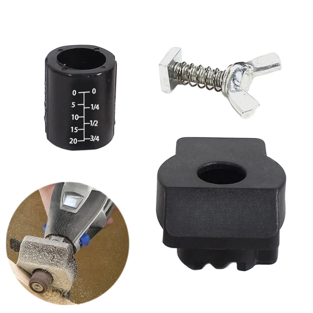 Black Sandpaper Ring Grinding Locator for A576 For Rotary Tool 45mm Diameter 20mm Height for Controlled Removal