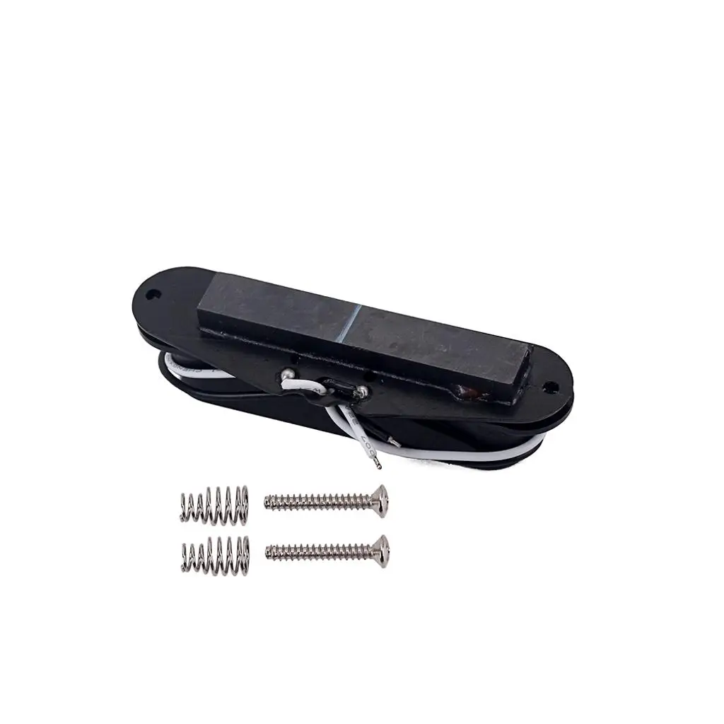 Electric Guitar Pickups Black Single Coil Neck 48mm Alnico 5 Guitar Parts for Strat Style Build