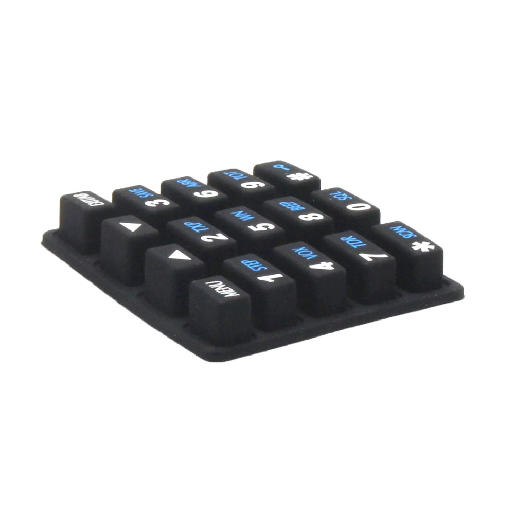Silicone Walkie Taklie Keyboard Replacement Parts Numeric Keypad Keyboard Accessories Digital Keyboard for Baofeng -82 -82HP